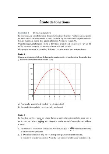Ãtude de fonctions - Free