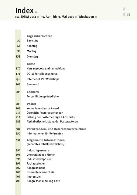 Hauptprogramm - DGIM 2011