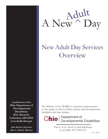 Adult Day Services Overview - DODD-Home - Ohio.gov