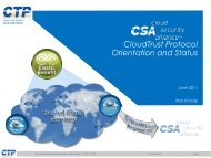 CloudTrust Protocol Information Overview (pdf) - Cloud Security ...