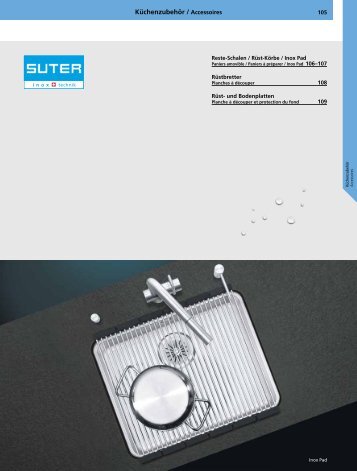 KÃƒÂ¼chenzubehÃƒÂ¶r / Accessoires - Suter Inox AG