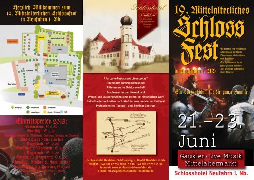 19.Mittelalterliches - Schlossfest Neufahrn