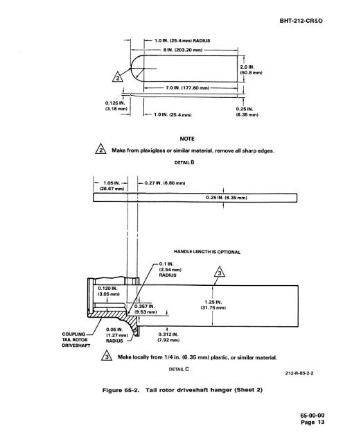 Tail Rotor Driveshaft Hanger