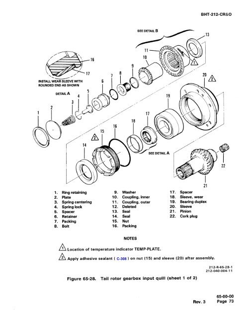 Tail Rotor Driveshaft Hanger