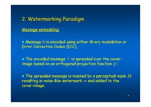 Generalized watermarking attack based on watermark ... - CVML