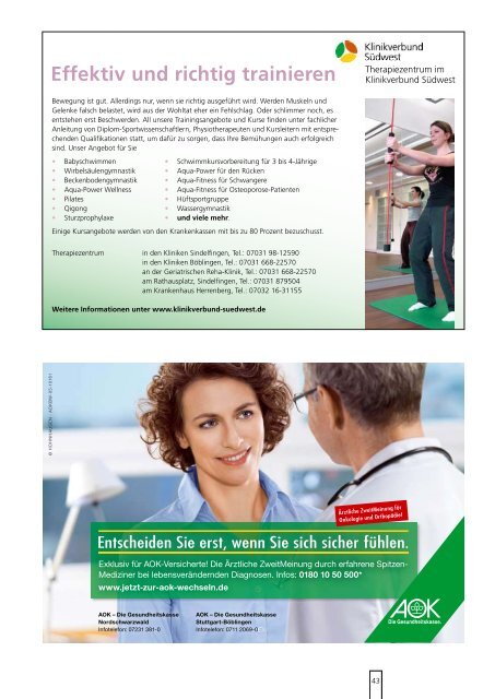 impulse Gesundheitsmagazin - Ausgabe 1 | 2010 - Klinikverbund ...