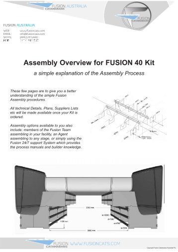Assembly Brochure (PDF 646KB) - Fusion Catamarans