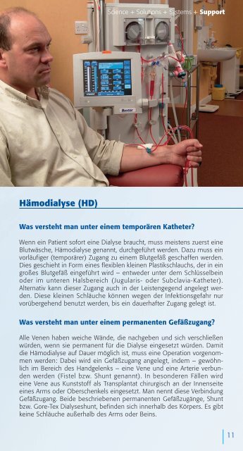 Die Behandlungsmöglichkeiten in der Nierenersatztherapie - Baxter