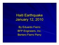 Haiti earthquake presentation slides - PEER
