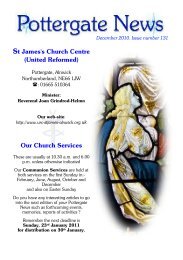 (United Reformed) Our Church Services - Alnwick, St James