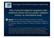 Risk of second malignant neoplasms after childhood ... - Epi2008