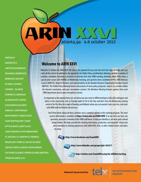 Meeting Program - ARIN