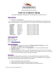 TOP GUN FRONT DESK - Inspiring Champions
