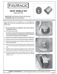 C2-359 Fire Magic Heat Shield Kit Installation ... - Spotlight Retail