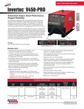 Multi-Process Welders: Invertec V450-PRO