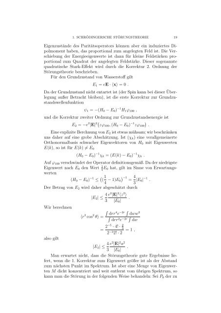 Quantenmechanik II - II. Institute for Theoretical Physics