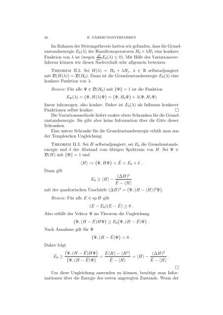 Quantenmechanik II - II. Institute for Theoretical Physics