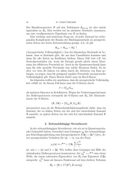 Quantenmechanik II - II. Institute for Theoretical Physics