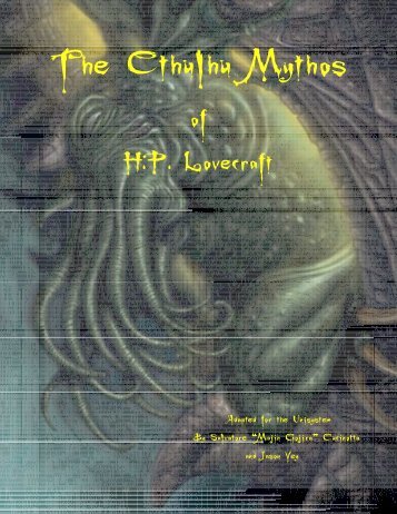 The Cthulhu Mythos of H.P. Lovecraft