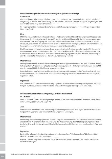 Qualitätsbericht 2008 (PDF) - Berufsgenossenschaftliche Unfallklinik ...