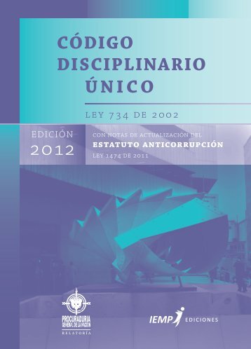CÃDIGO DISCIPLINARIO ÃNICO - ProcuradurÃ­a General de la NaciÃ³n