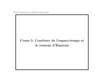 Cours 5. Courbure de l'espace-temps et le tenseur d'Einstein