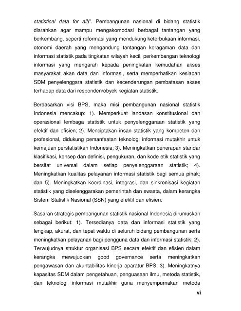 Rencana Strategis BPS 2010-2014 - Satu Pemerintah