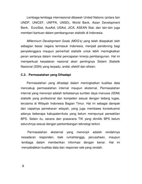 Rencana Strategis BPS 2010-2014 - Satu Pemerintah