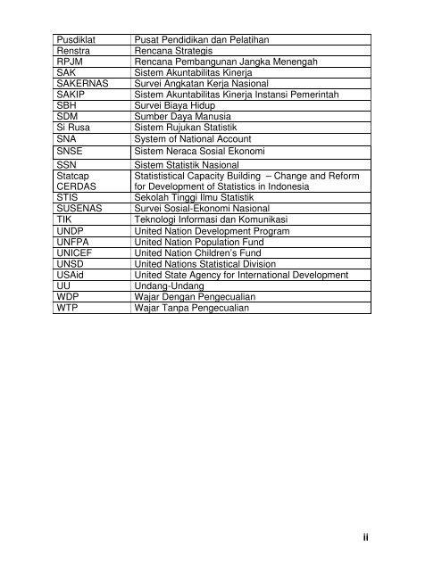 Rencana Strategis BPS 2010-2014 - Satu Pemerintah