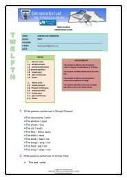 1. Write passive sentences in Simple Present. •The documents / print ...