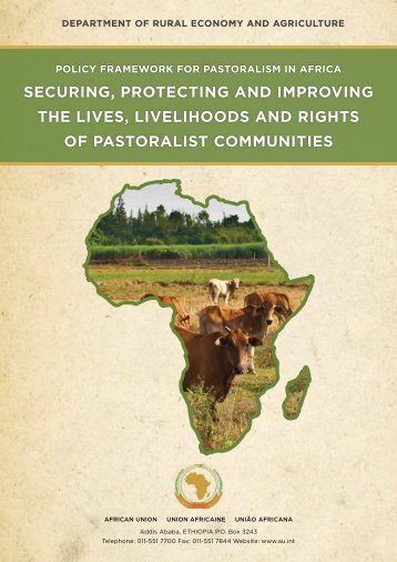 Policy framework for Pastoralism in Africa
