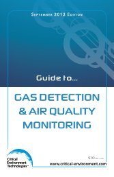 Gas DetectION & aIr QualIty MONItOrING - Critical Environment ...