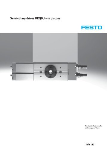 Semi-rotary drives DRQD, twin pistons - Allied Automation, Inc.