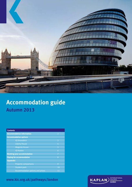 Accommodation guide - Kaplan International Colleges