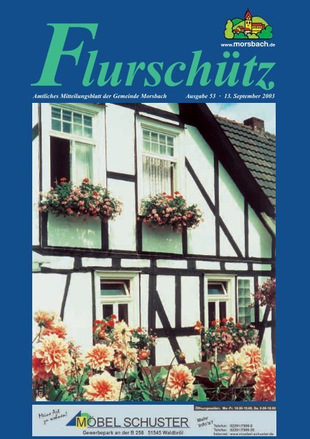 53. Ausgabe vom 13.09.2003 - Gemeinde Morsbach