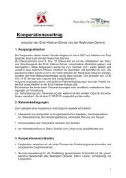 Kooperationsvertrag - Realschule Damme