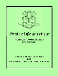 Weekly Benefits Tables for October 1, 2008 - September 30, 2009