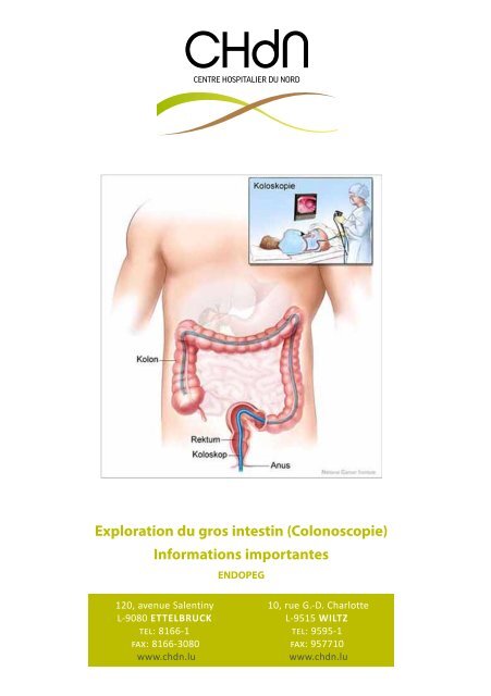 Dépliant Coloscopie Endopeg - CHdN