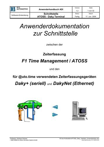 Zeiterfassung F1 Time Management / ATOSS