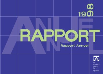 Rapport annuel de gestion 1998 - Le Curateur public du QuÃ©bec