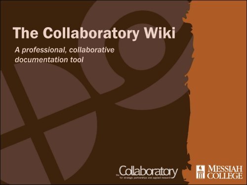 The Collaboratory Wiki