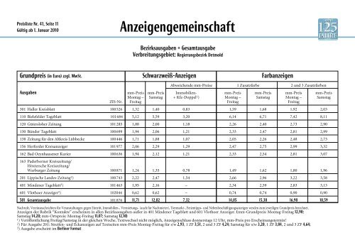 Anzeigengemeinschaft - Haller Kreisblatt