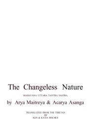 The Changeless Nature