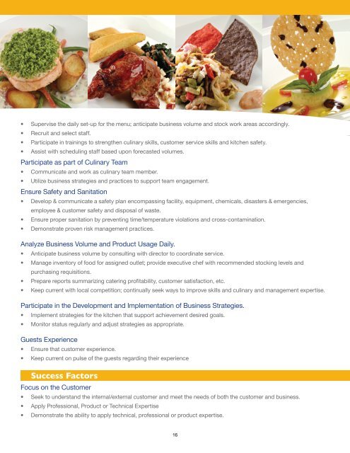 (CSCÃ‚Â®) Candidate Handbook - American Culinary Federation