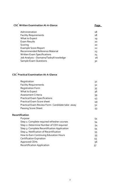 (CSCÃ‚Â®) Candidate Handbook - American Culinary Federation