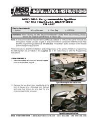 MSD SB6 Programmable Ignition for the Hayabusa ... - MPS Racing