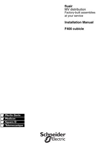 Fluair 400 installation manual - Schneider Electric