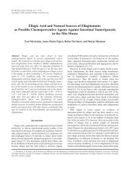 Ellagic Acid and Natural Sources of Ellagitannins as Possible ...