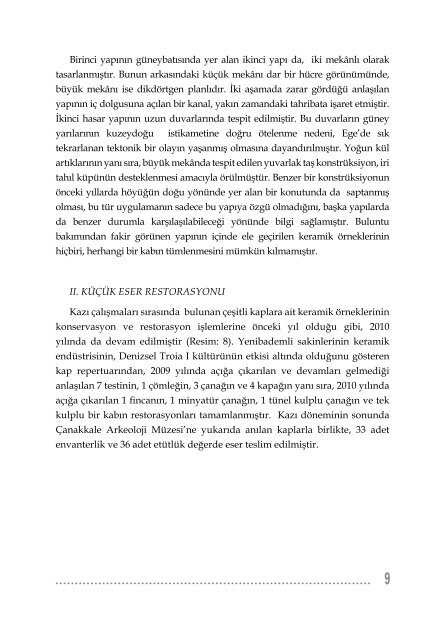 KAZI SONUÇLARI TOPLANTISI 1. CİLT - kulturvarliklari.gov.tr