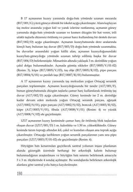 KAZI SONUÇLARI TOPLANTISI 1. CİLT - kulturvarliklari.gov.tr